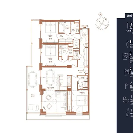 Antares Naos 203d - Huge Duplex Luxury Inski Out Apartment *